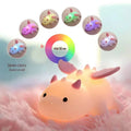 Dragon Night Light for Kids, Rechargeable 7 Colors Silicone Night Lights with Magnetic Base & Timer, Dimmable Nursery