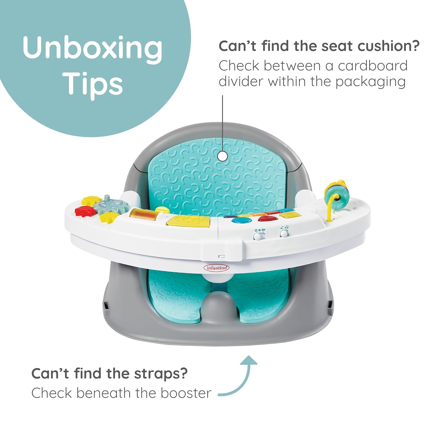 Transform Your Child's Experience with the 3-in-1 Music & Lights Discovery Seat: A Fun and Functional Booster for Play, Meals, and More!