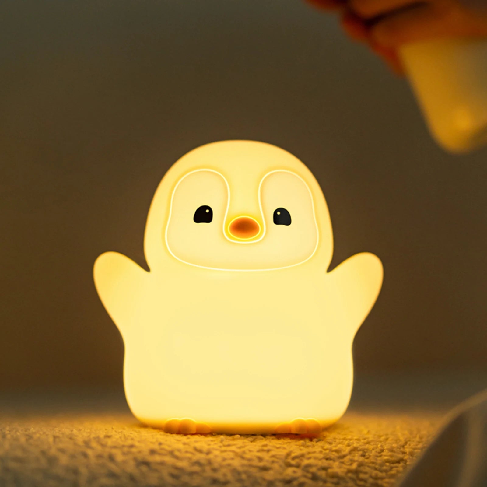 Delightful Penguin Rechargeable Night Light - Perfect for Kids' Rooms and Breastfeeding Comfort