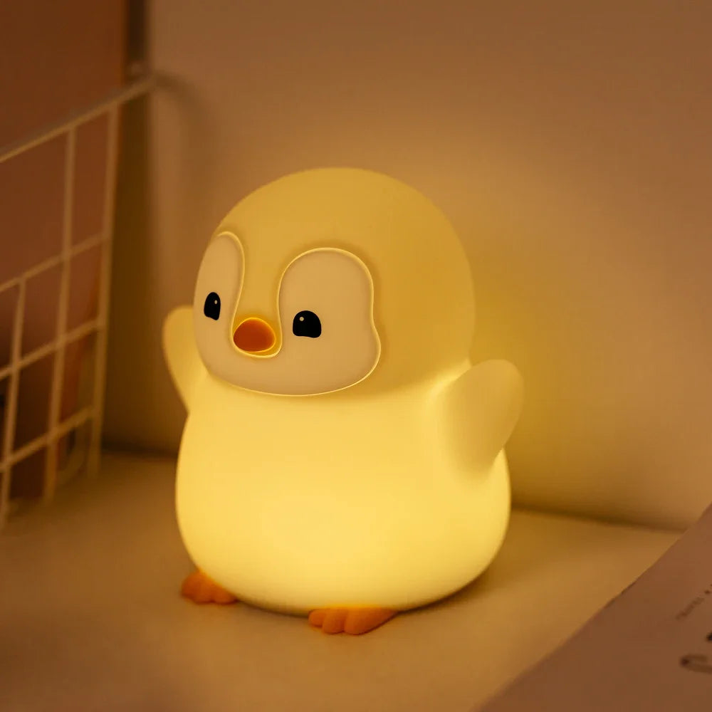 Delightful Penguin Rechargeable Night Light - Perfect for Kids' Rooms and Breastfeeding Comfort