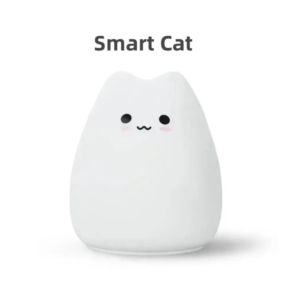 Adorable Cat Design Color Changing Night Light - 7 Soothing Colors for a Cozy Sleep